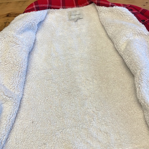 Lucky Brand flannel/fleece shacket medium - Picture 4 of 5